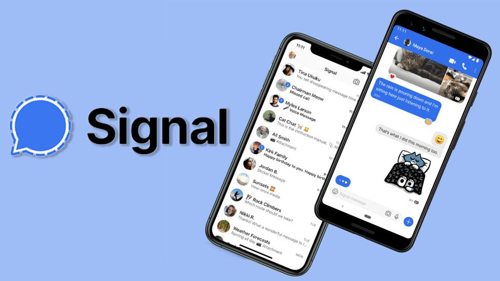 Signal App Interface Animation